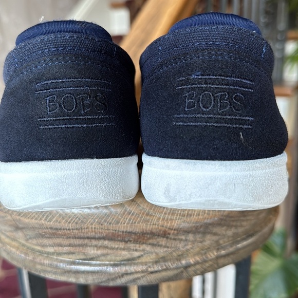 BOBS ladies arch fit slip on shoe navy excellent condition size 9 sketchers - Picture 13 of 14